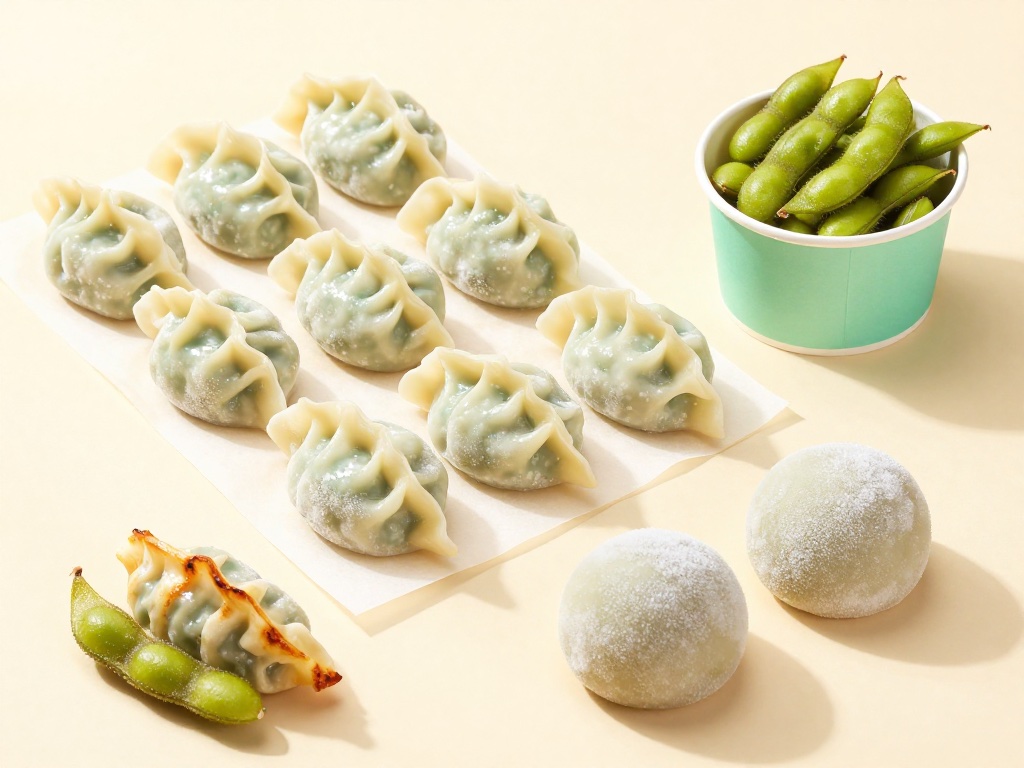 Frozen-Produkte: Gyoza, Edamame, Wontons