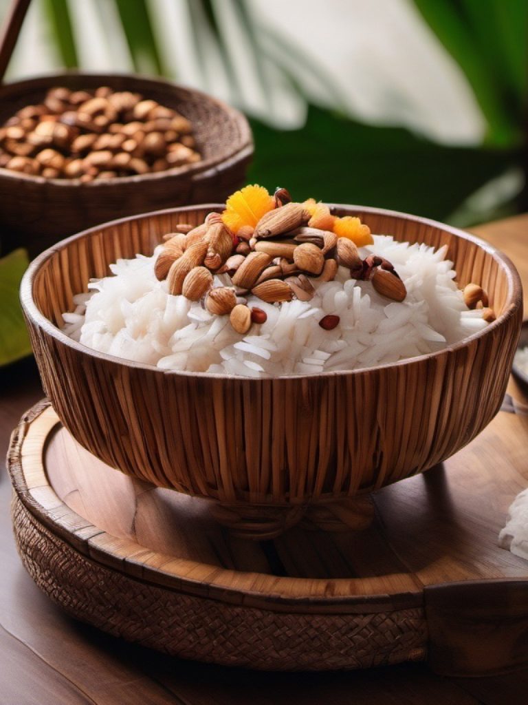 khao niao suay (thailaendischer suesser klebreis)