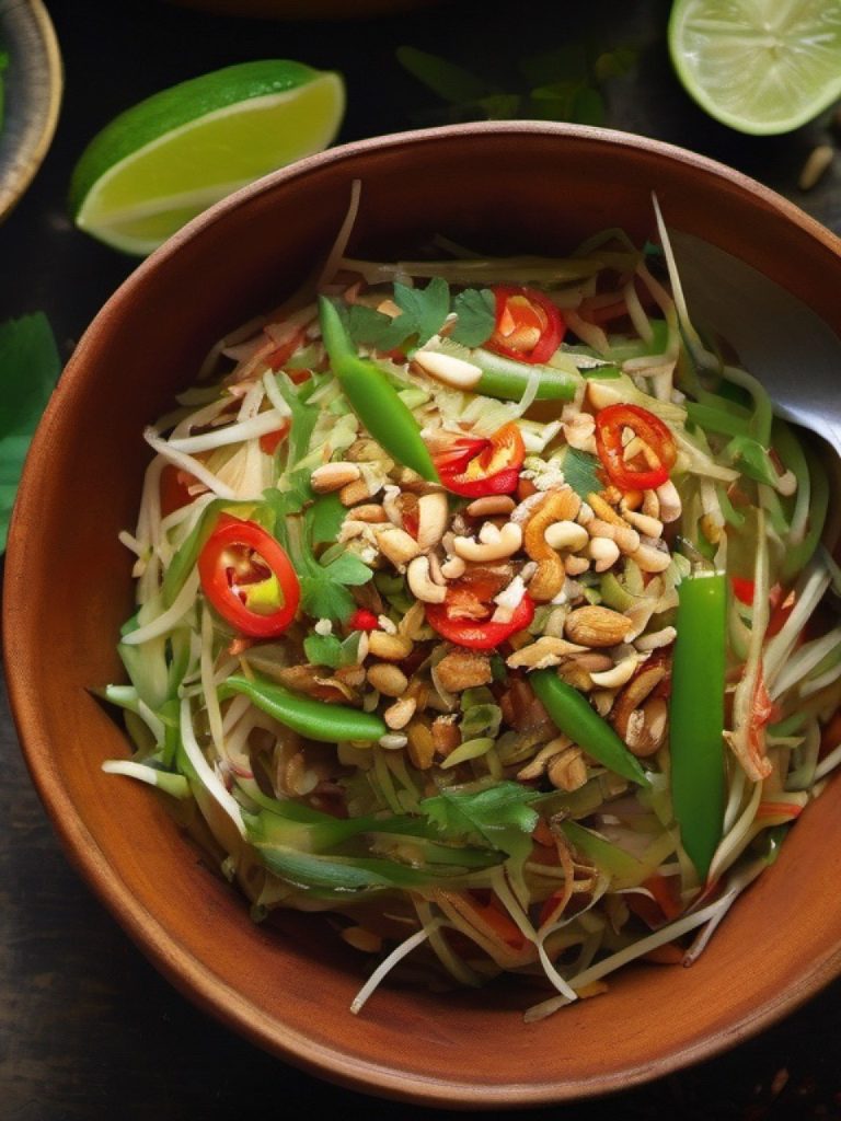 som tam (gruene papaya-salat)